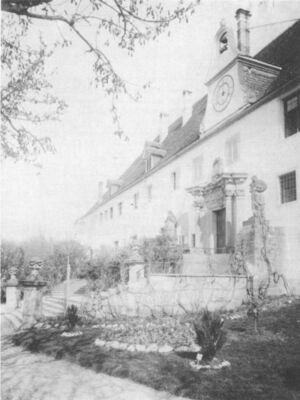 Mariaberg, Hauptportal. Aufnahme 1891 von Traugott Schobinger.