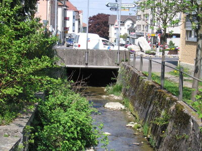Dorfbach beim Restaurant Ochsen in Goldach