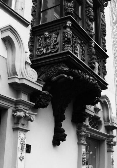 Erker am Boul'schen Haus an der Hauptstrasse 35
