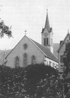 Erste evangelische Kirche in Rorschach, eingeweiht 1862