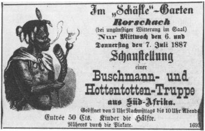 Inserat aus: «Der Rorschacher Bote» vom 2. Juli 1887
