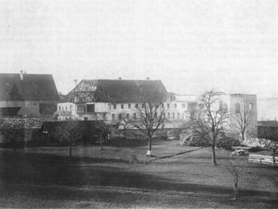 Abbruch des Klosters Scholastika in Rorschach 1906