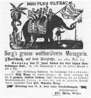 Anzeige aus: «Der Rorschacher Bote» vom 14. Juni 1888