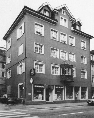 Das älteste Haus de Albertis an der Hauptstrasse 53. Foto: R. Schobel