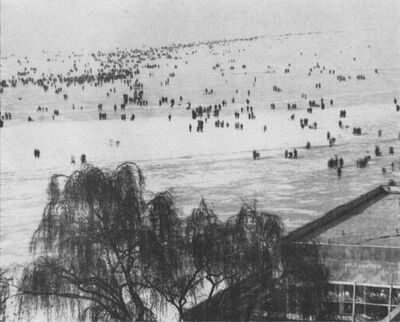 Blick vom Kurplatz auf die «Strasse Rorschach-Nonnenhorn». Photo: Franz Bleichenbacher