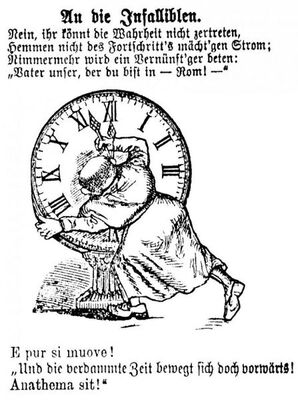 Karikatur aus neuer Distelikalender für 1876