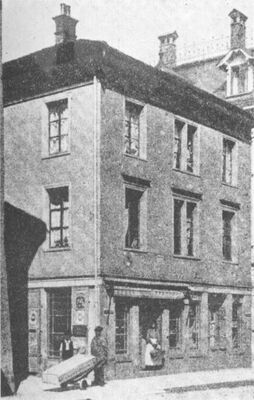 Erstes Verkaufslokal des Arbeiter-Konsumvereins Rorschachs an der Hauptstrasse 46