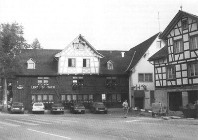 Restaurant Linde Goldach nach der Restaurierung 1976